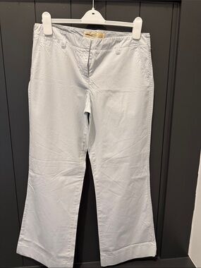 J. Crew Pale Blue Straight-Leg Cotton Trousers